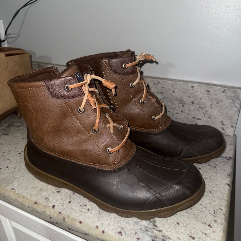 Sperry Women's Brown Winter Duck Boots - Picture 4 of 7
